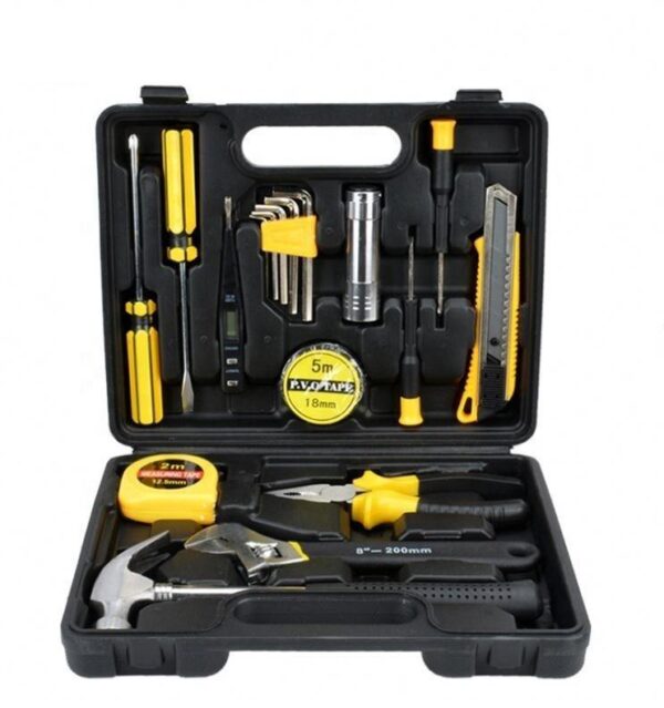 Handy 18-Piece Portable Tool Kit for Home Maintenance - Image 3