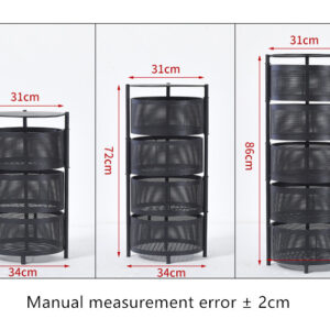 Space-Saving Round Foldable Storage Rack