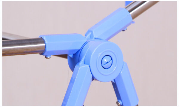 Foldable Stainless Steel Laundry Folding Clothes Hanger Rack - Lightweight & Multipurpose Stands - Image 4