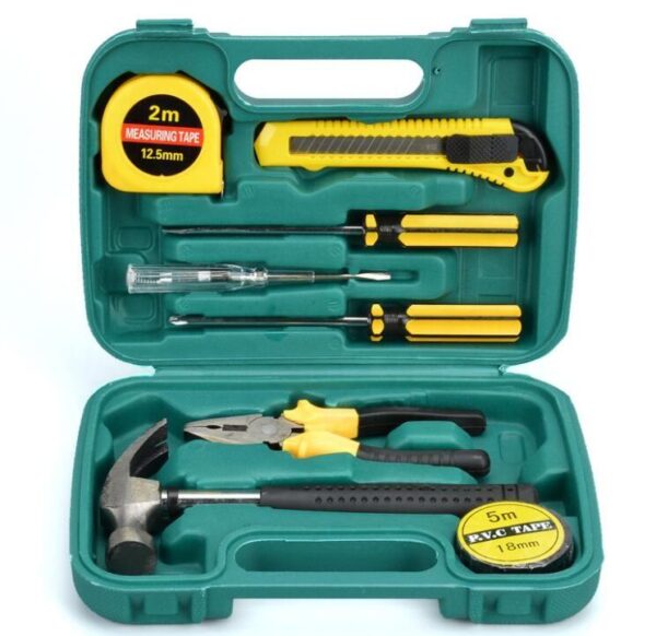 Comprehensive 9-Piece Tool Kit for Household and Automotive Repairs - Image 5