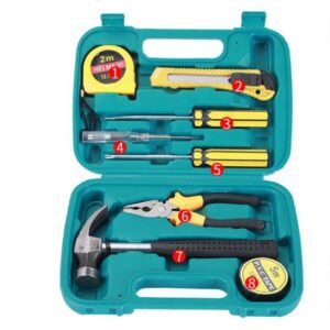 Comprehensive 9-Piece Tool Kit for Household and Automotive Repairs