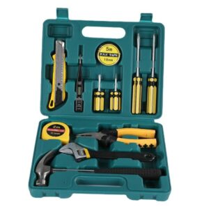 Complete Household Hardware Toolbox with Combination Hardware - 8pcs or 12pcs