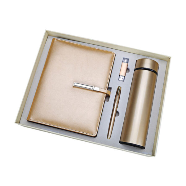 Premium Corporate Gift Set: Automatic Umbrella with Smart LED Vacuum Water Bottle - Image 2