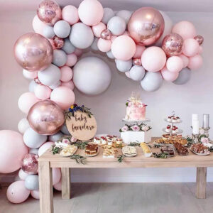 Romantic & Luxury Rose Gold Birthday Party Surprise Balloon Set - Latest Innovative Decoration Supplies