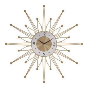Luxury Metal Wall Art Clock for Bedroom and Living Room Decor