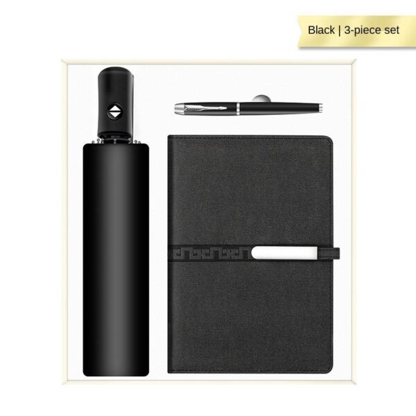 Premium Business Gift Set: High-End Umbrella, Vacuum Cup, Notebook - Promotional Items - Image 2