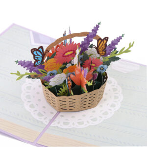 lower Basket Pop Up 3D Card for Mom Wife