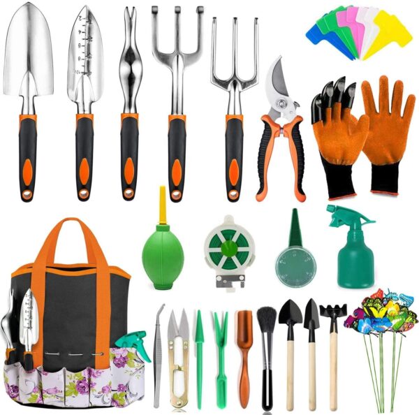 Complete 23-Piece Aluminium Alloy Garden Tool Set