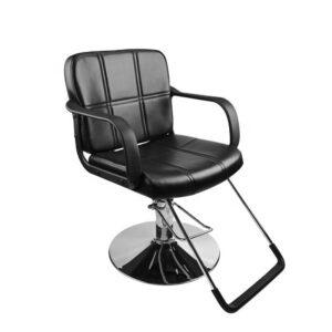 Stylish Black Hairdressing Chair: Enhance Your Salon Experience