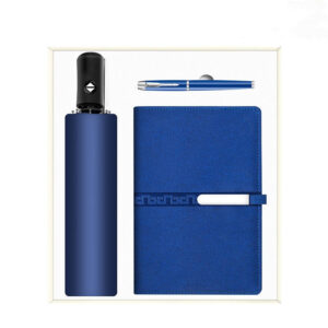 Premium Business Gift Set: High-End Umbrella, Vacuum Cup, Notebook - Promotional Items