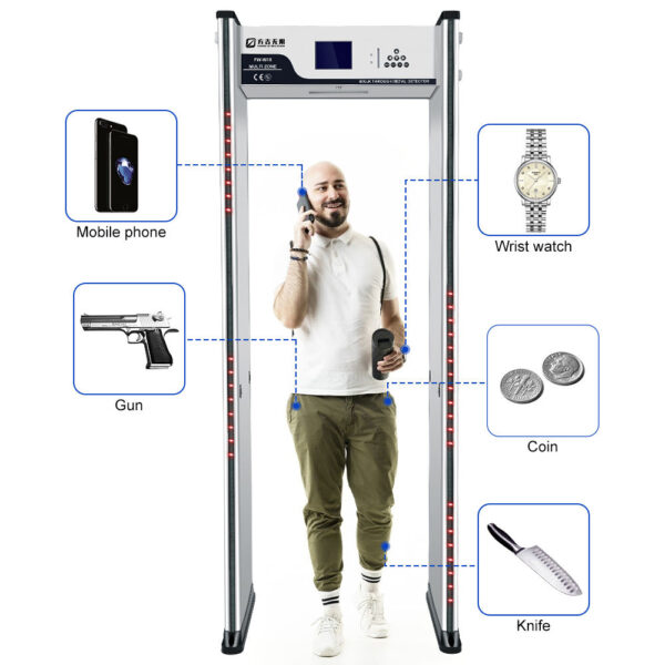 Cutting-Edge Metal Detection: Advanced Walk Through with LCD Screen Count - Image 3