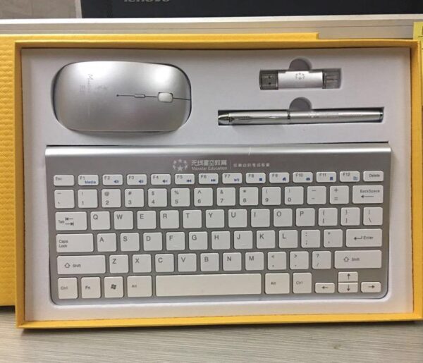 Premium Business Executive Gift Set: Pen, USB Power Bank, Wireless Keyboard & Mouse Combos