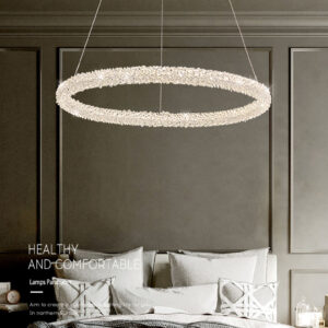 Modern light luxury living room crystal pendant lamp designer