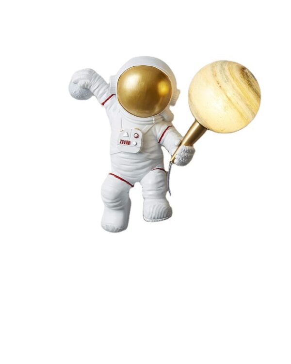 Nordic Style LED 3D Astronaut Wall Lamps: Modern Moon Décor for a Stellar Ambiance