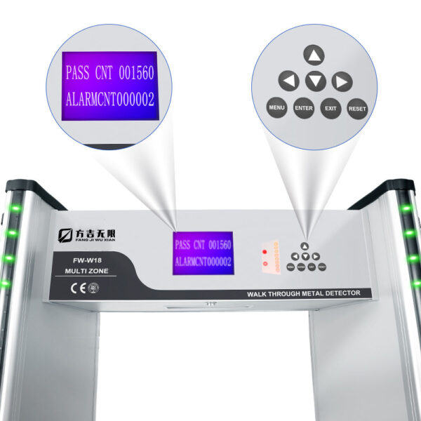 Cutting-Edge Metal Detection: Advanced Walk Through with LCD Screen Count - Image 4