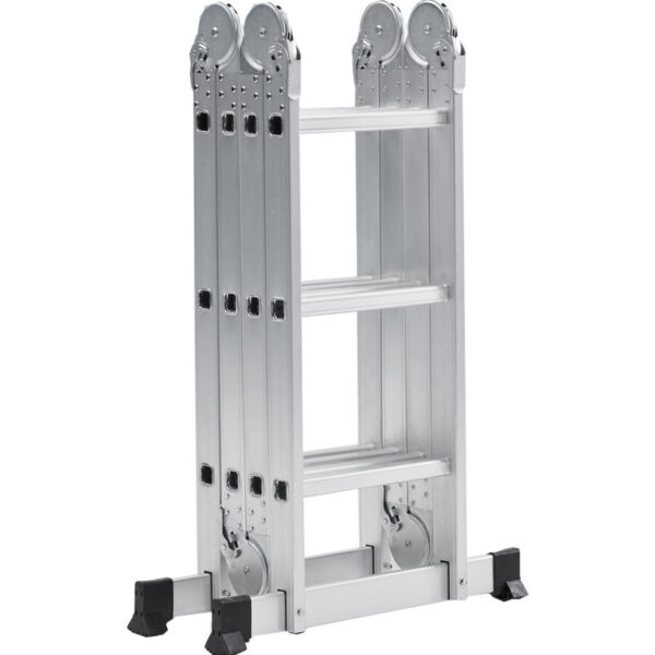 Versatile Folding Aluminum Telescopic Outdoor Step Ladder - Multifunctional Warehouse Ladder - Image 2