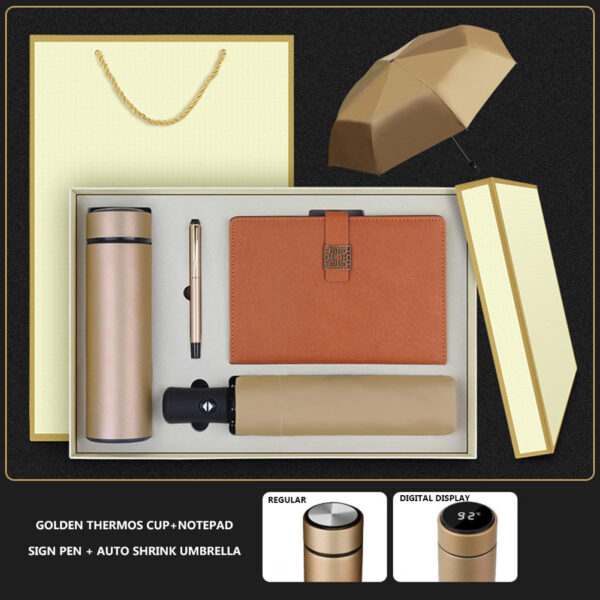 Premium Notebook Umbrella with Mug and Pen Set - Ideal Business Gift for Companies - Image 4