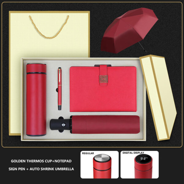 Premium Notebook Umbrella with Mug and Pen Set - Ideal Business Gift for Companies - Image 3