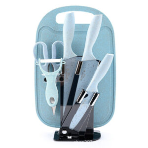 Essential 7-Piece Kitchen Knife Set with Chopping Board