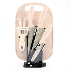 Premium Stainless Steel Kitchen Knife Set with Chopping Board