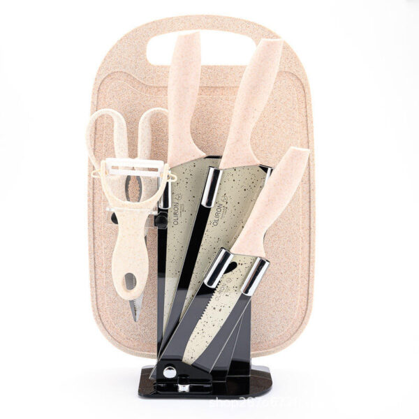 Premium Stainless Steel Kitchen Knife Set with Chopping Board