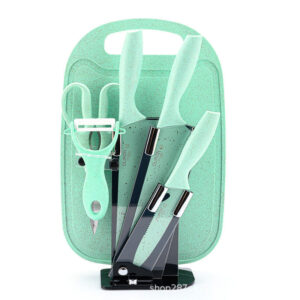 Durable Stainless Steel Knife Set for Kitchen with Chopping Board