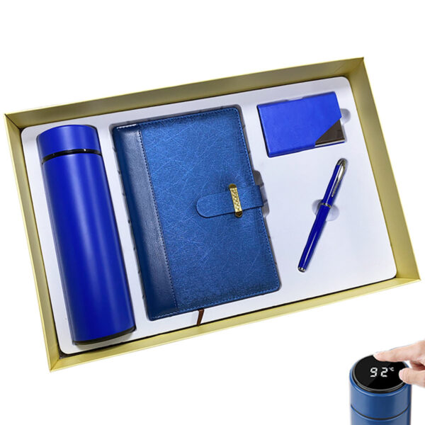 Practical Electronic Corporate Business Gift Set: Vacuum Cup Flask, Notebook, Mouse, Pen, USB - Image 3