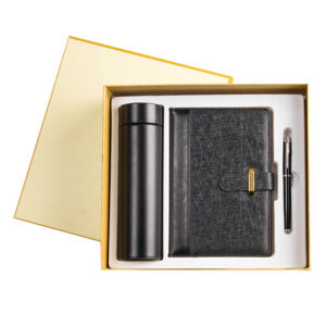 Employee Welcome Kit: Notebook and Gifts with Bottle and Pen - Corporate Gifts