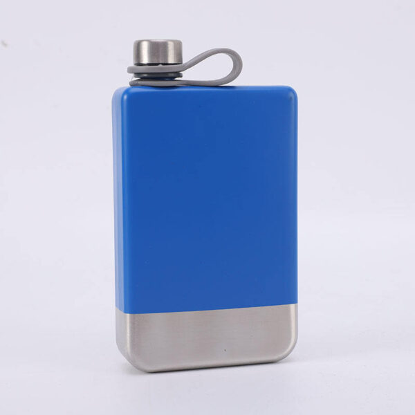 Portable Rubber Coating Whisky Wine Pot: Stylish 8oz Stainless Steel Hip Flask - Image 5