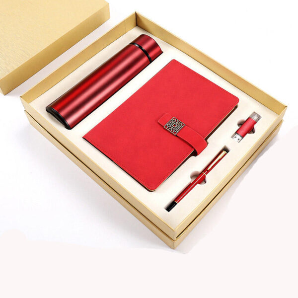Premium Corporate Gift Set: Automatic Umbrella with Smart LED Vacuum Water Bottle - Image 3
