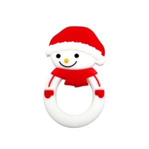Adorable Snowman Baby Teether: Soothe Your Little One's Teething with Style