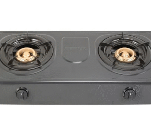 Efficient Non-Stick Iron Sheet 2 Burner Gas Cooker