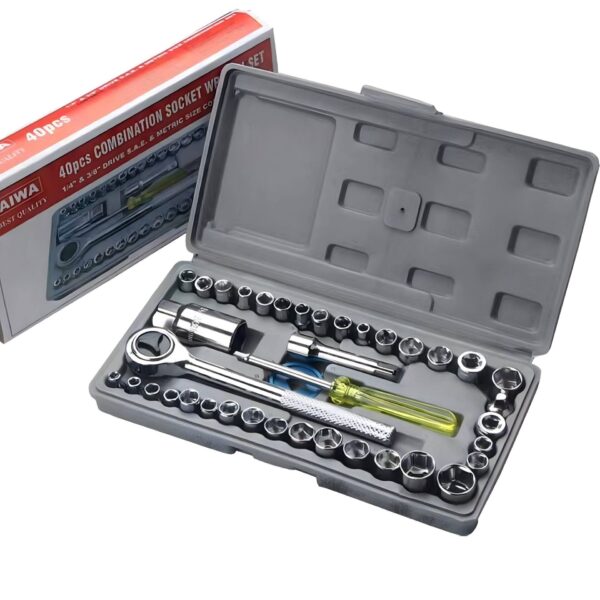 Ultimate Home Repair Solution: All-in-One 40-Pack Socket Tool Wrench Set - Image 2