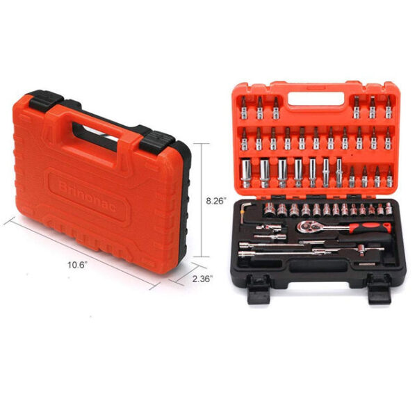 Complete Automotive Mechanics Tool Set with 53 Pieces - Image 8
