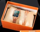 Stylish Gaiety Brand Women's Square Quartz Watch Bracelet - Fashionable Ladies Timepiece