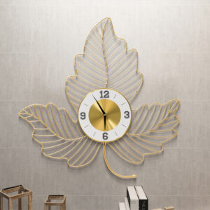 Premium Metal Flower Wall Clock: Stylish Office Decorative Timepiece