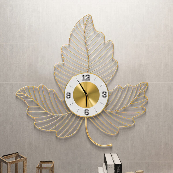 Premium Metal Flower Wall Clock: Stylish Office Decorative Timepiece