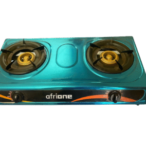 Compact Stainless Steel Gas Stove with Double Burner