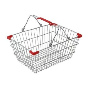 Shopping basket with handles