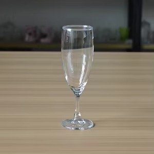 Premium tulip champagne glass set of 6 model 6042 with an elegant crystal-clear tulip-shaped bowl and slender stem.