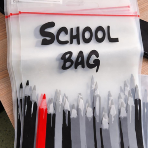 A4 school zip storage bag 25 pack